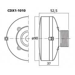 Celestion CDX1-1010 Driver tubowy PA, 15W 8 Ohm